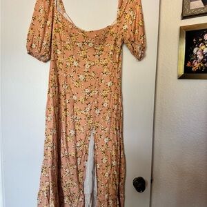 O.P.T Floral Puff Sleeve Dress